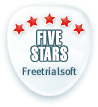 5 stars award at FreeTrialSoft.com