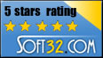 5 Stars Rating from Soft32.com